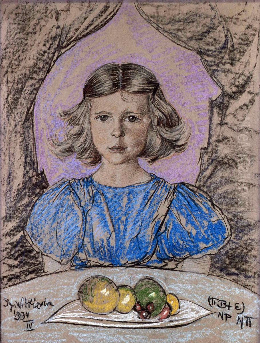 Portrait of Izabela Zborowska Oil Painting by Stanislaw Ignacy Witkiewicz (Witkacy)