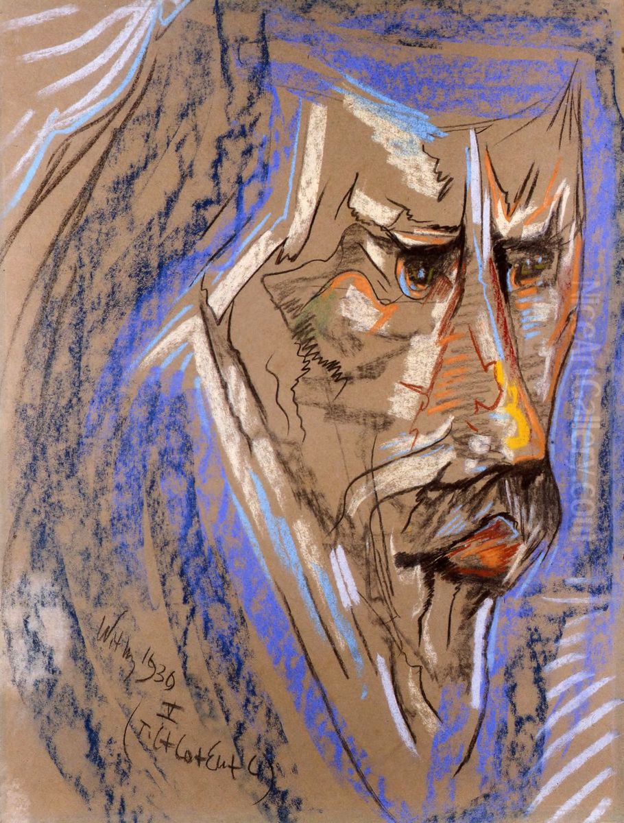 Portrait of Jozef Fedorowicz Oil Painting by Stanislaw Ignacy Witkiewicz (Witkacy)