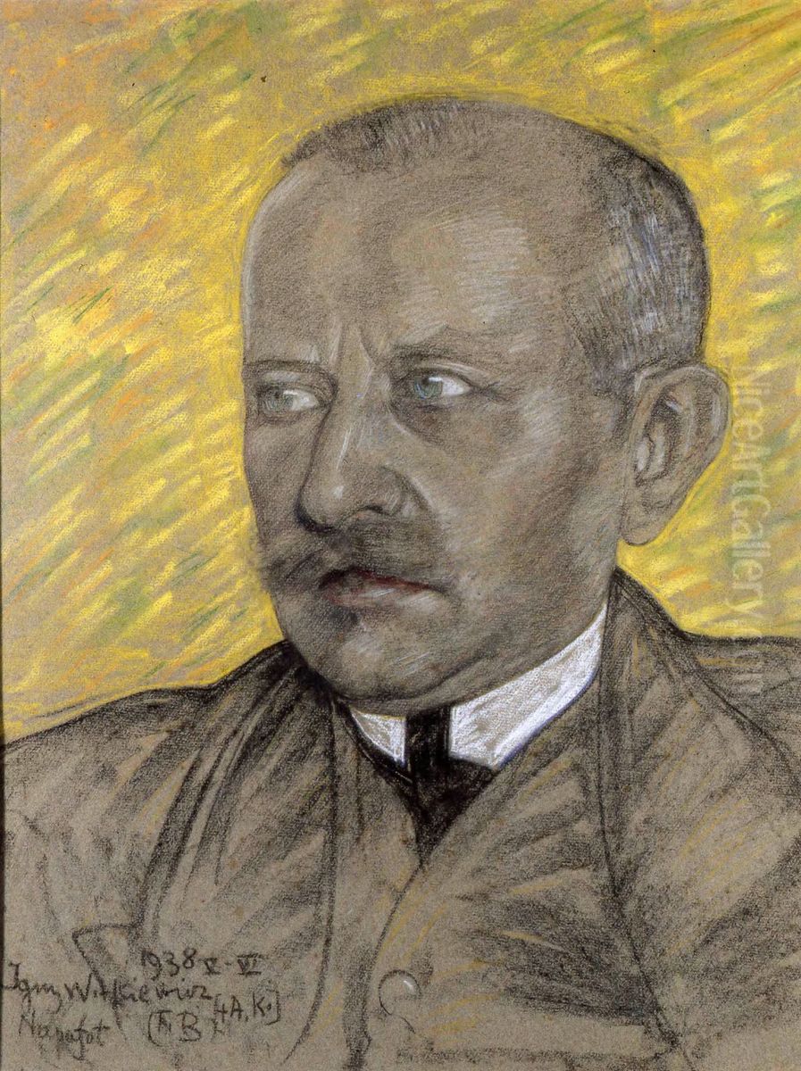 Portrait of a man Oil Painting by Stanislaw Ignacy Witkiewicz (Witkacy)