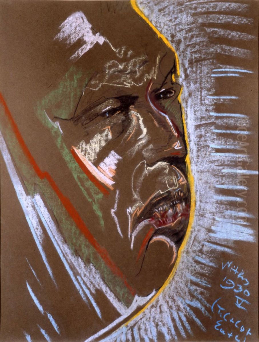 Portrait of Michal Choromanski Oil Painting by Stanislaw Ignacy Witkiewicz (Witkacy)