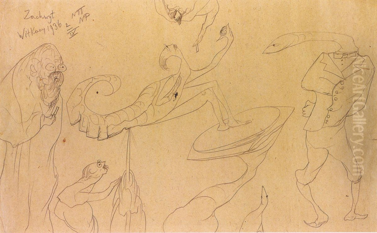 Delight Oil Painting by Stanislaw Ignacy Witkiewicz (Witkacy)