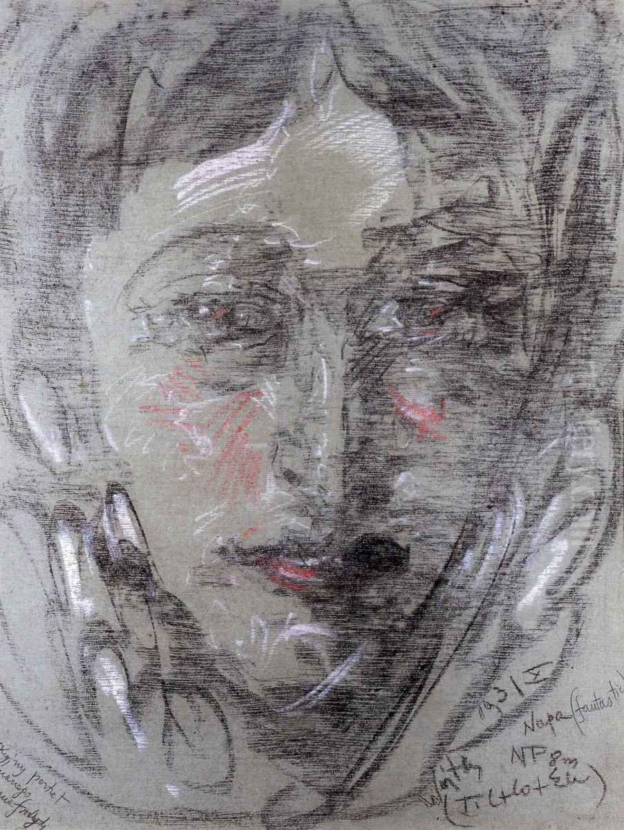 Portret fikcyjny Oil Painting by Stanislaw Ignacy Witkiewicz (Witkacy)