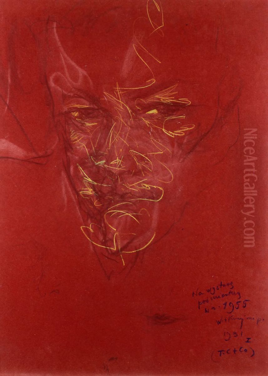 Portrait of Helena Bialynicka-Birula Oil Painting by Stanislaw Ignacy Witkiewicz (Witkacy)