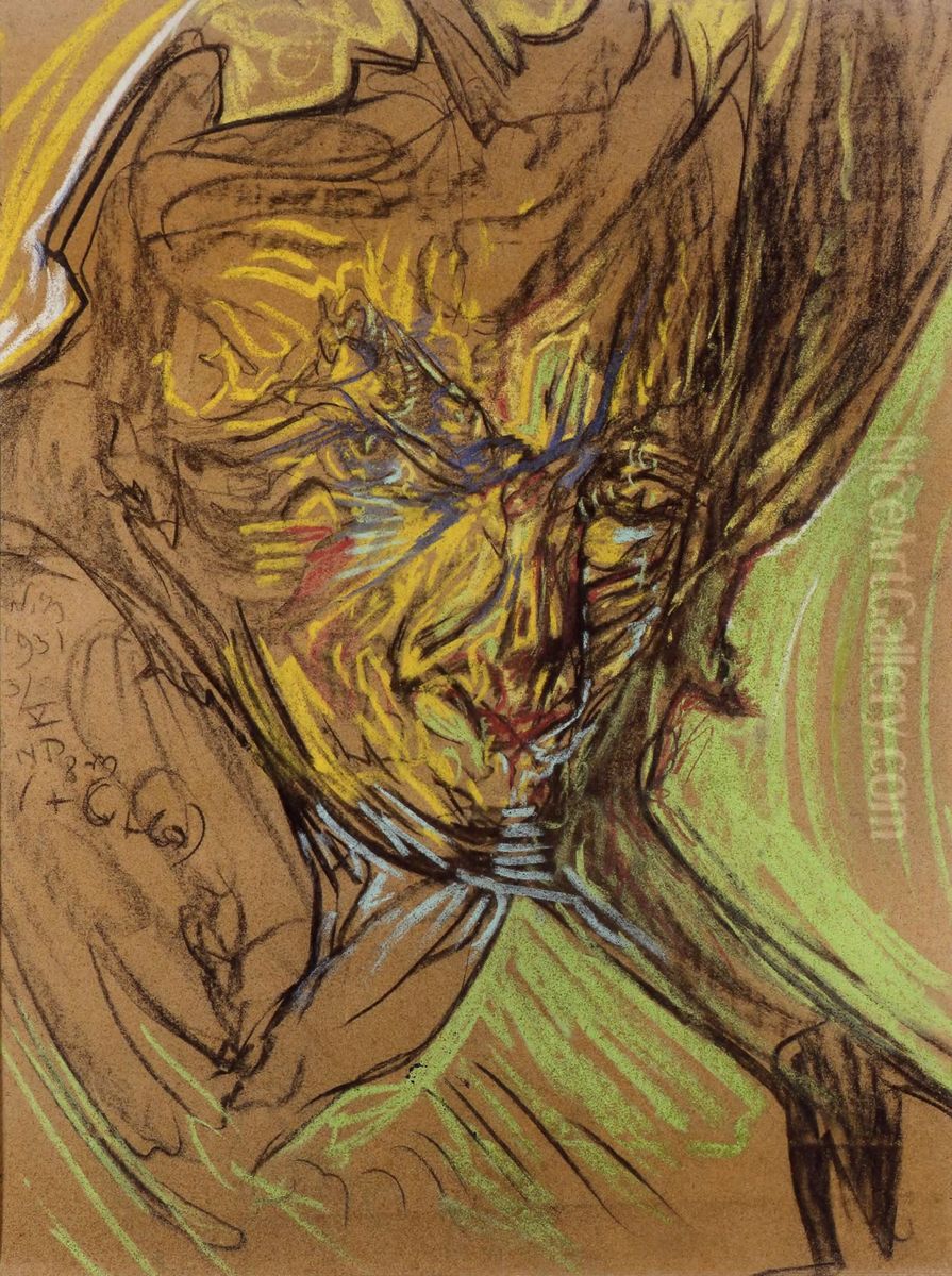 Portret Heleny Bialynickiej-Biruli Oil Painting by Stanislaw Ignacy Witkiewicz (Witkacy)