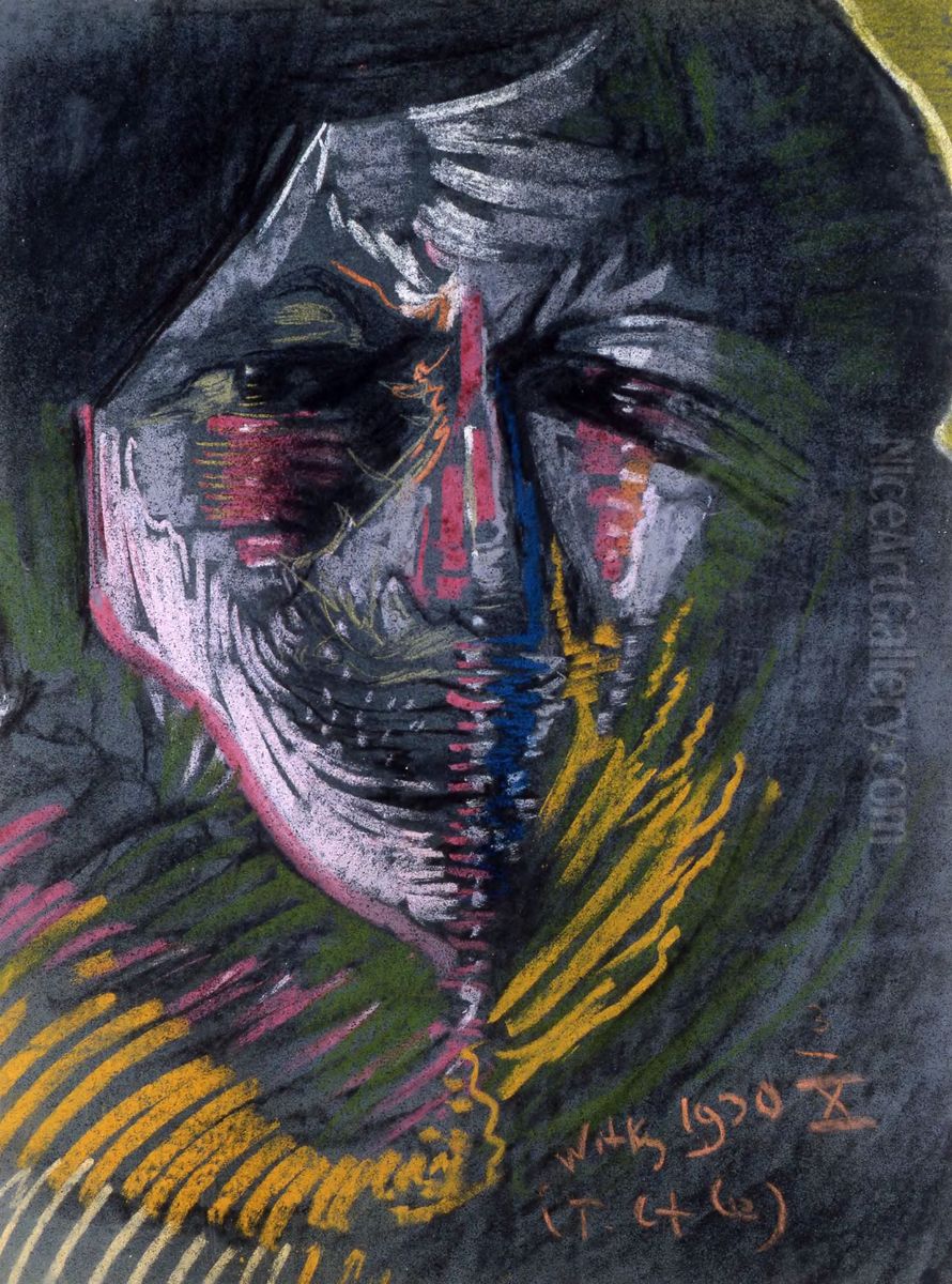 Portrait of Helena Bialynicka-Birula Oil Painting by Stanislaw Ignacy Witkiewicz (Witkacy)