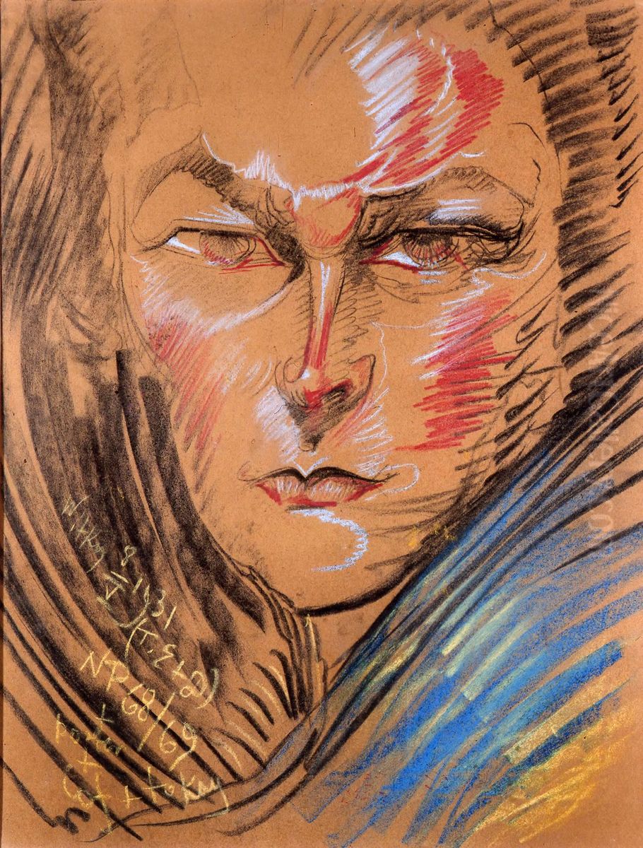 Portret Heleny Bialynickiej-Biruli Oil Painting by Stanislaw Ignacy Witkiewicz (Witkacy)