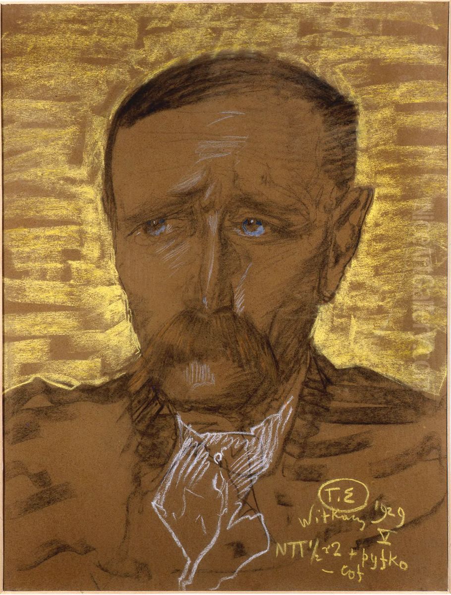 Portrait of Jedrzej Marusarz Oil Painting by Stanislaw Ignacy Witkiewicz (Witkacy)