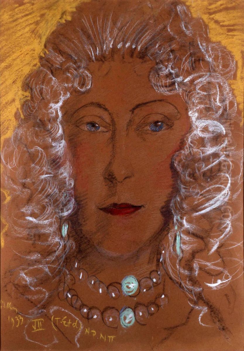 Portret kobiety Oil Painting by Stanislaw Ignacy Witkiewicz (Witkacy)