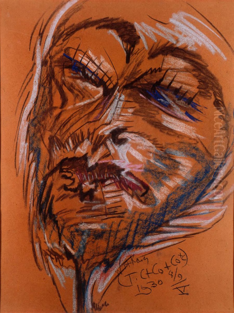 Portret mezczyzny Oil Painting by Stanislaw Ignacy Witkiewicz (Witkacy)