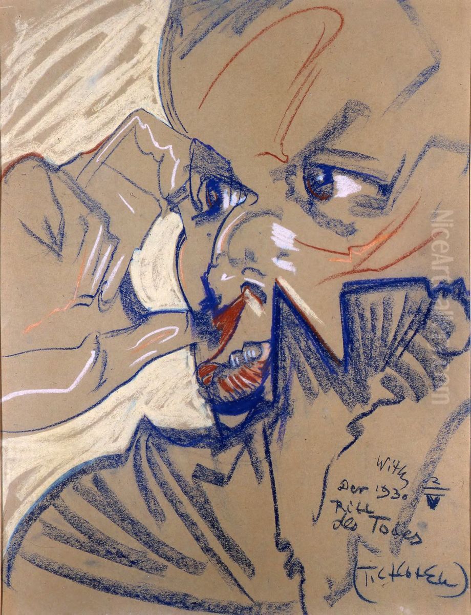 Portret Michala Choromanskiego Oil Painting by Stanislaw Ignacy Witkiewicz (Witkacy)