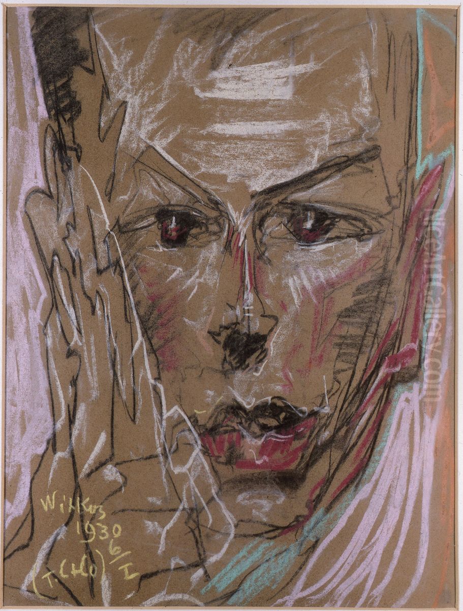 Portret Michala Choromanskiego Oil Painting by Stanislaw Ignacy Witkiewicz (Witkacy)