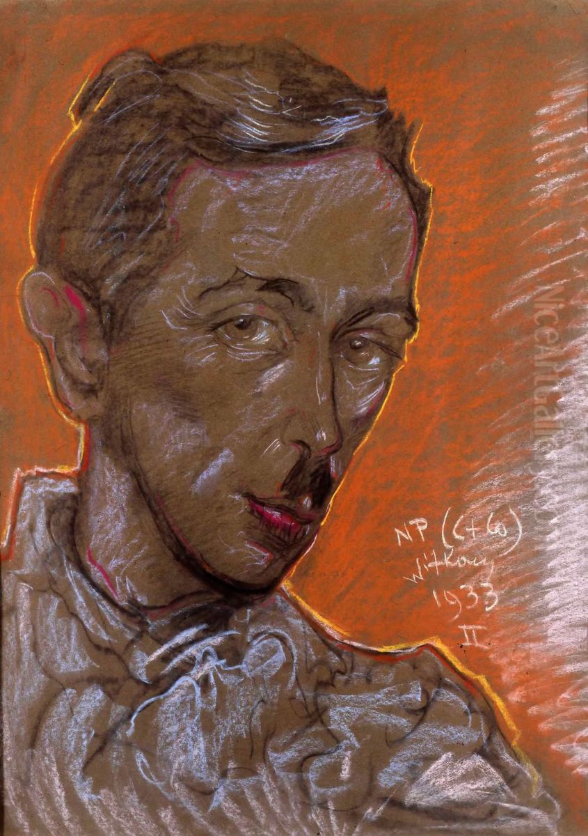 Portret Stefana Totwena Oil Painting by Stanislaw Ignacy Witkiewicz (Witkacy)