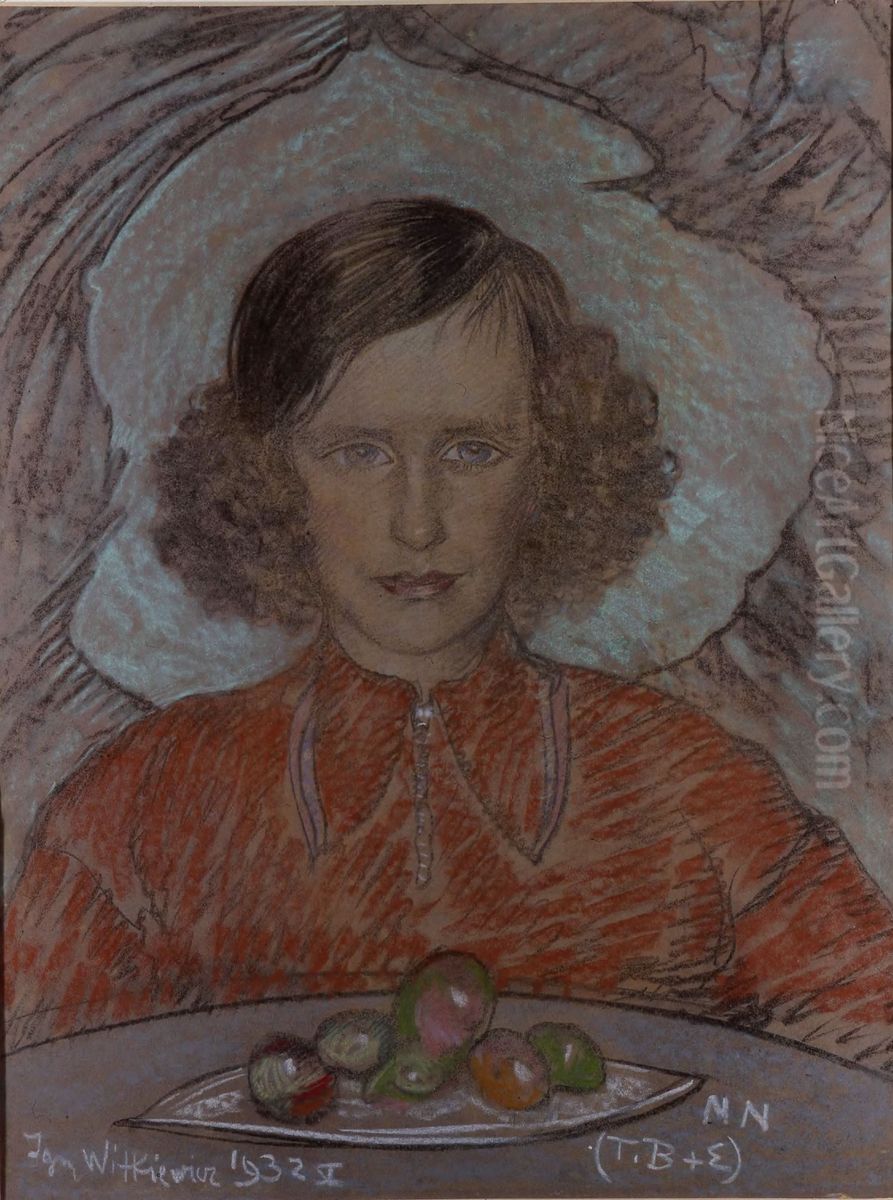 Portrait of Teresa Hunger Oil Painting by Stanislaw Ignacy Witkiewicz (Witkacy)