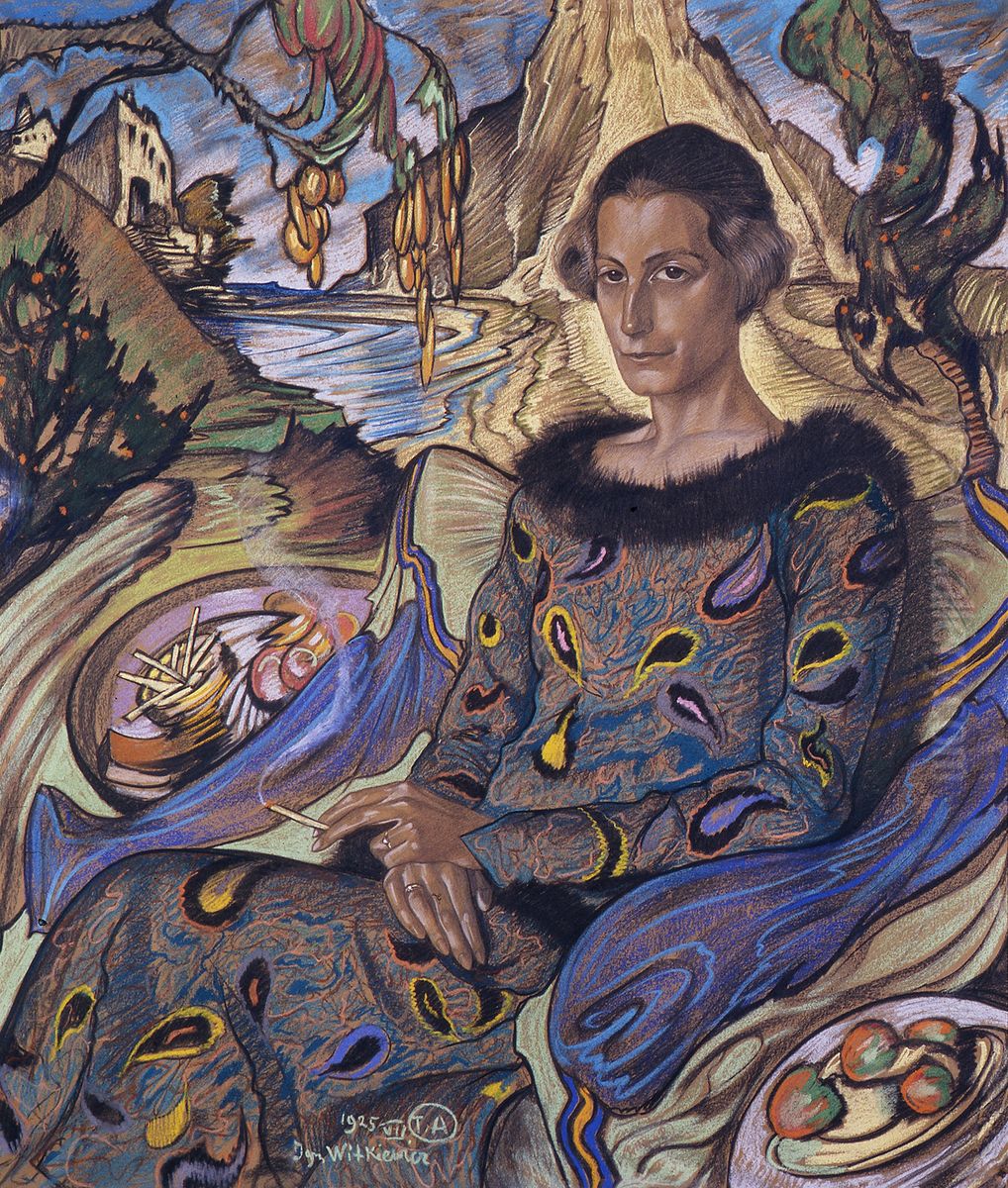 Portret Marii Nawrockiej Oil Painting by Stanislaw Ignacy Witkiewicz (Witkacy)