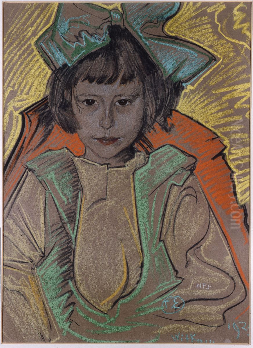 Portret Anny Nawrockiej Oil Painting by Stanislaw Ignacy Witkiewicz (Witkacy)