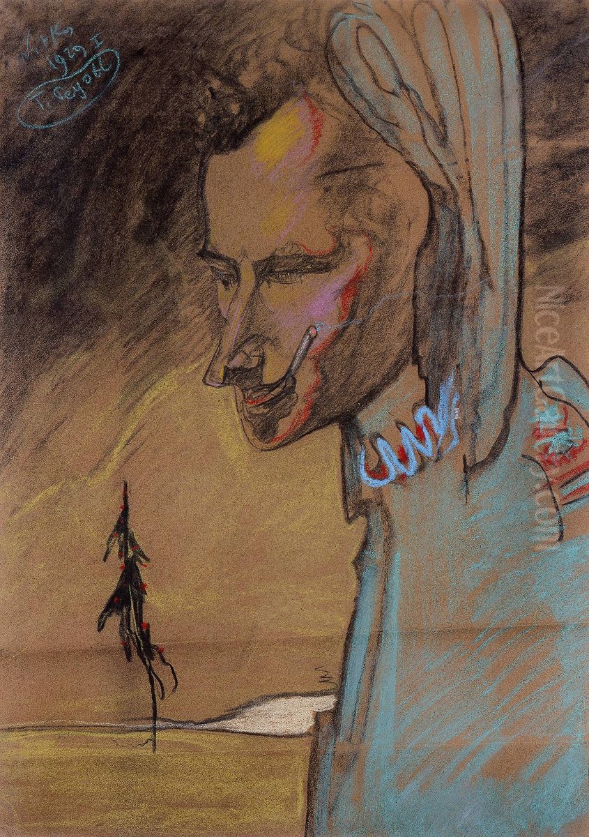 Portrait of Louis de Laveaux Oil Painting by Stanislaw Ignacy Witkiewicz (Witkacy)