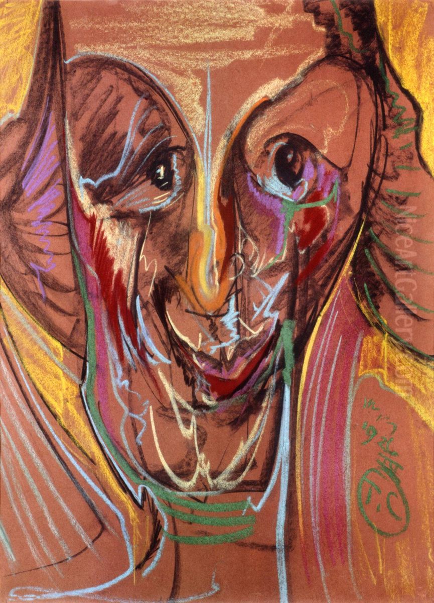 Portrait of Maria Nawrocka Oil Painting by Stanislaw Ignacy Witkiewicz (Witkacy)