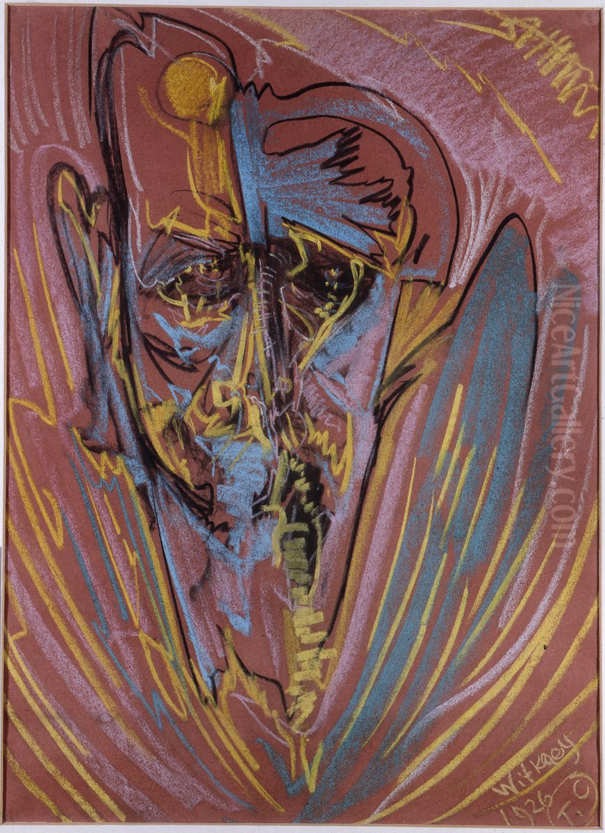 Portret mezczyzny Oil Painting by Stanislaw Ignacy Witkiewicz (Witkacy)