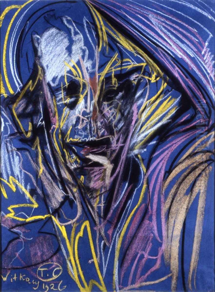 Portrait of a man Oil Painting by Stanislaw Ignacy Witkiewicz (Witkacy)