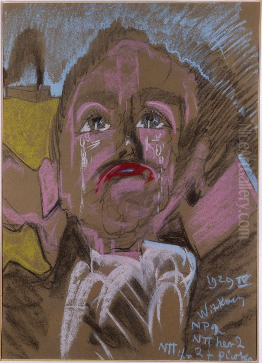 Portrait of Andrzej Rybicki Oil Painting by Stanislaw Ignacy Witkiewicz (Witkacy)