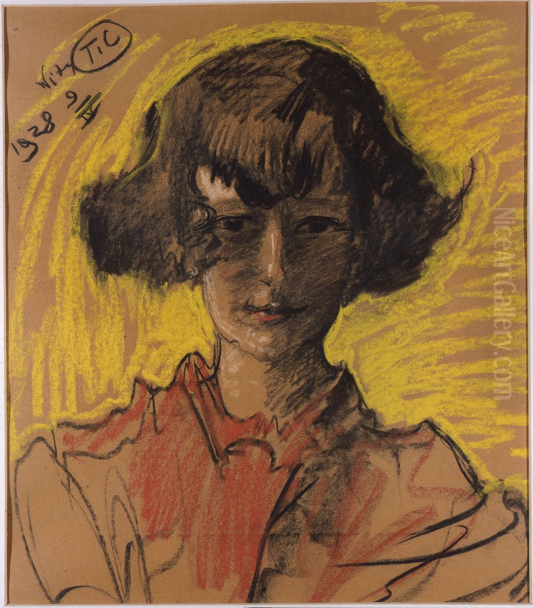Portret Anny Nawrockiej Oil Painting by Stanislaw Ignacy Witkiewicz (Witkacy)