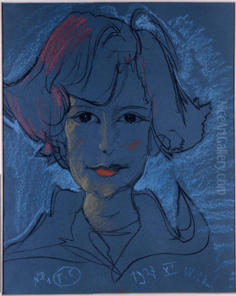 Portret Anny Nawrockiej Oil Painting by Stanislaw Ignacy Witkiewicz (Witkacy)