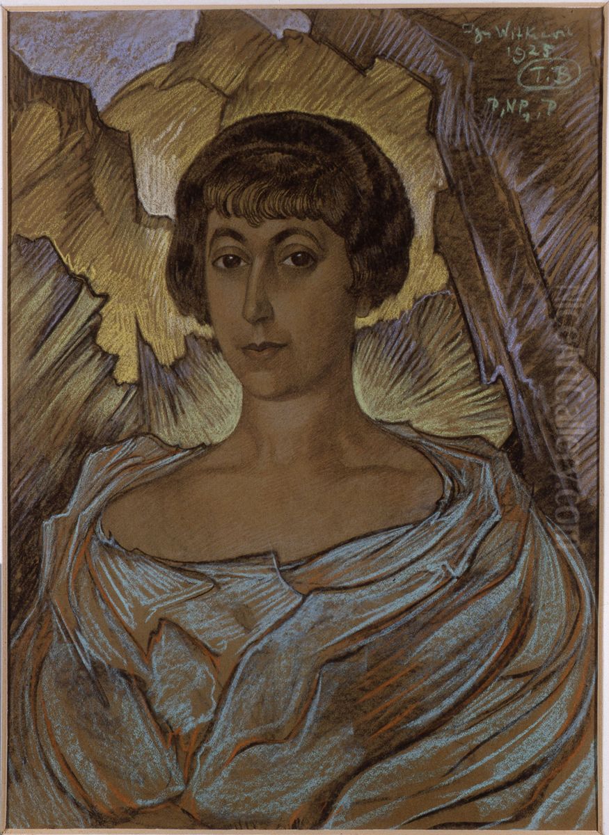 Portret Haliny Reynel Oil Painting by Stanislaw Ignacy Witkiewicz (Witkacy)