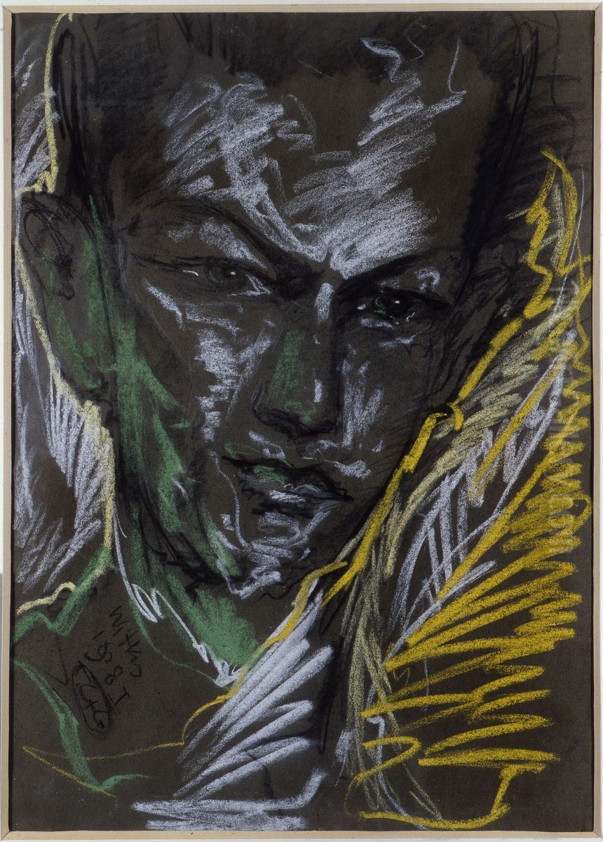 Portrait of Michal Bialynicki-Birula Oil Painting by Stanislaw Ignacy Witkiewicz (Witkacy)