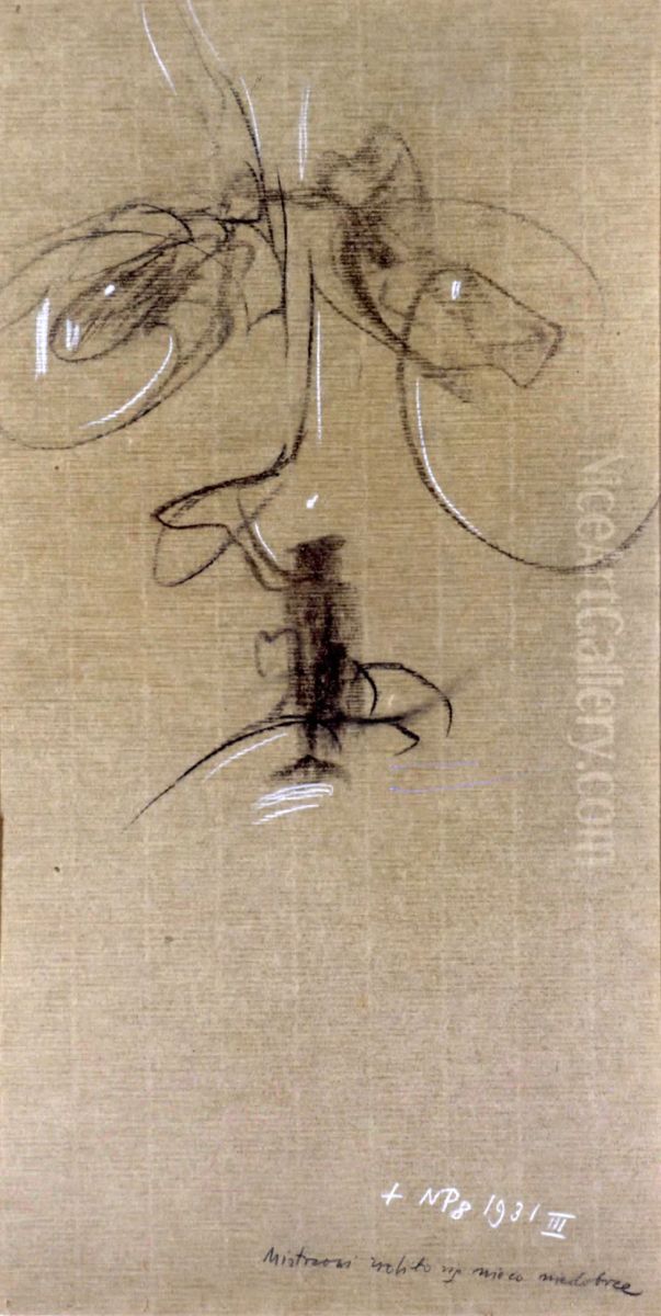 Portret Stefana Glassa Oil Painting by Stanislaw Ignacy Witkiewicz (Witkacy)