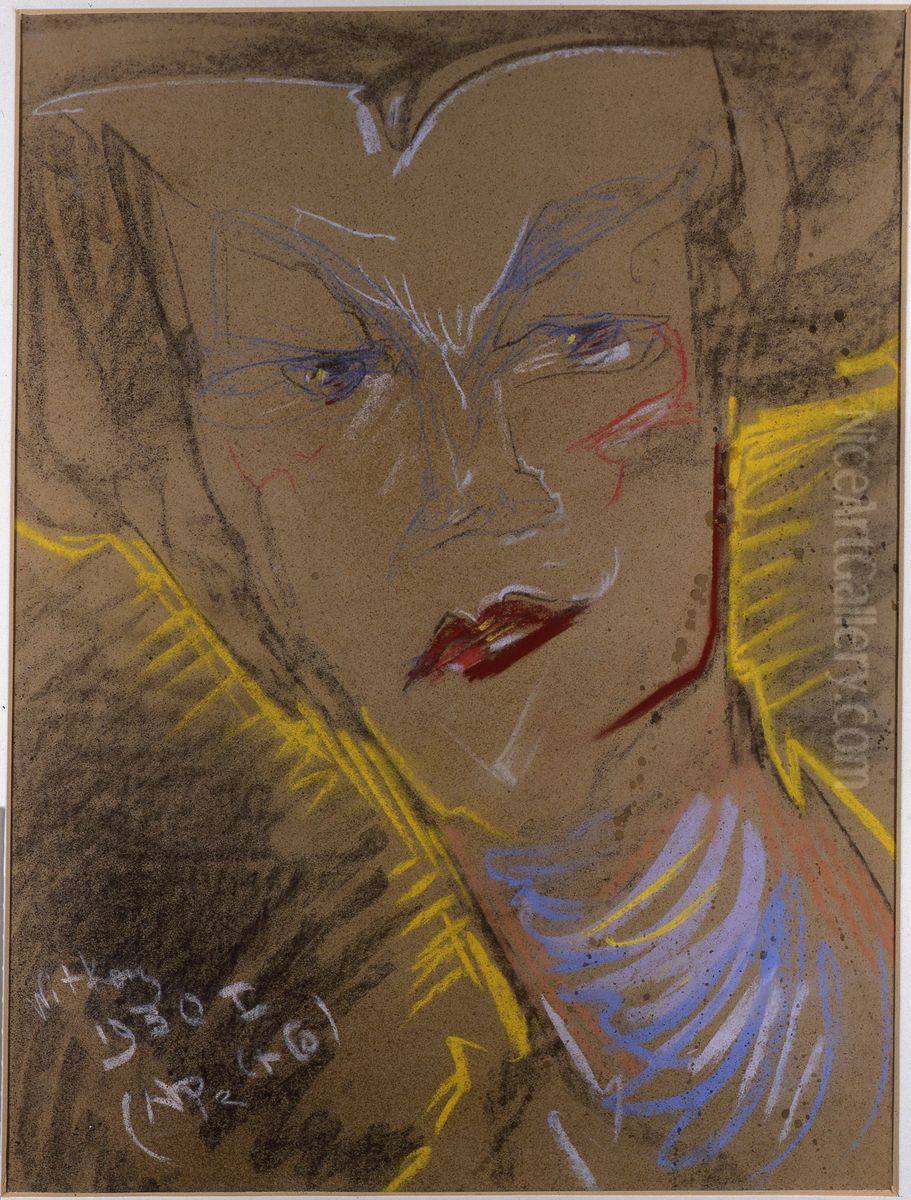 Portrait of Helena Bialynicka-Birula Oil Painting by Stanislaw Ignacy Witkiewicz (Witkacy)