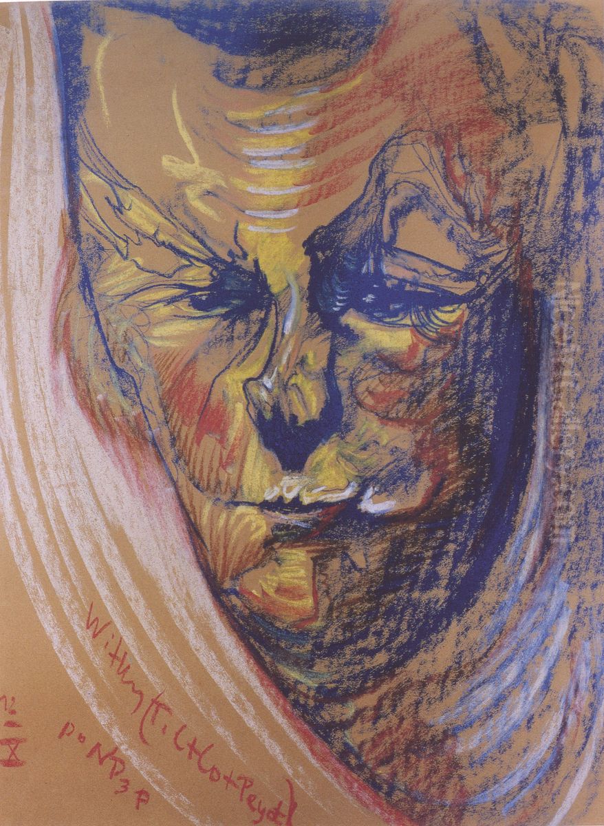 Portrait of Helena Bialynicka-Birula Oil Painting by Stanislaw Ignacy Witkiewicz (Witkacy)