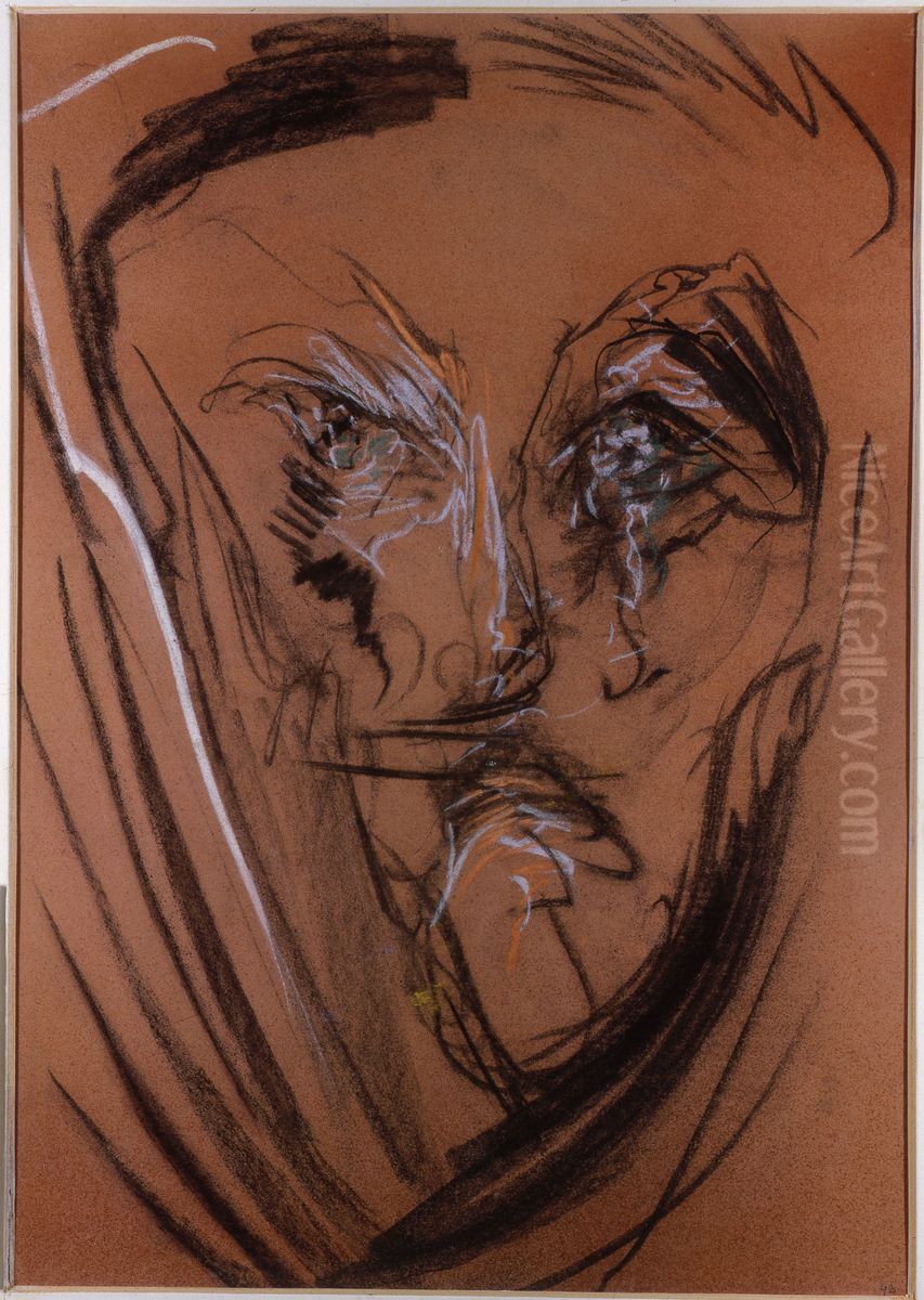 Portrait of Janina Filipowska Oil Painting by Stanislaw Ignacy Witkiewicz (Witkacy)