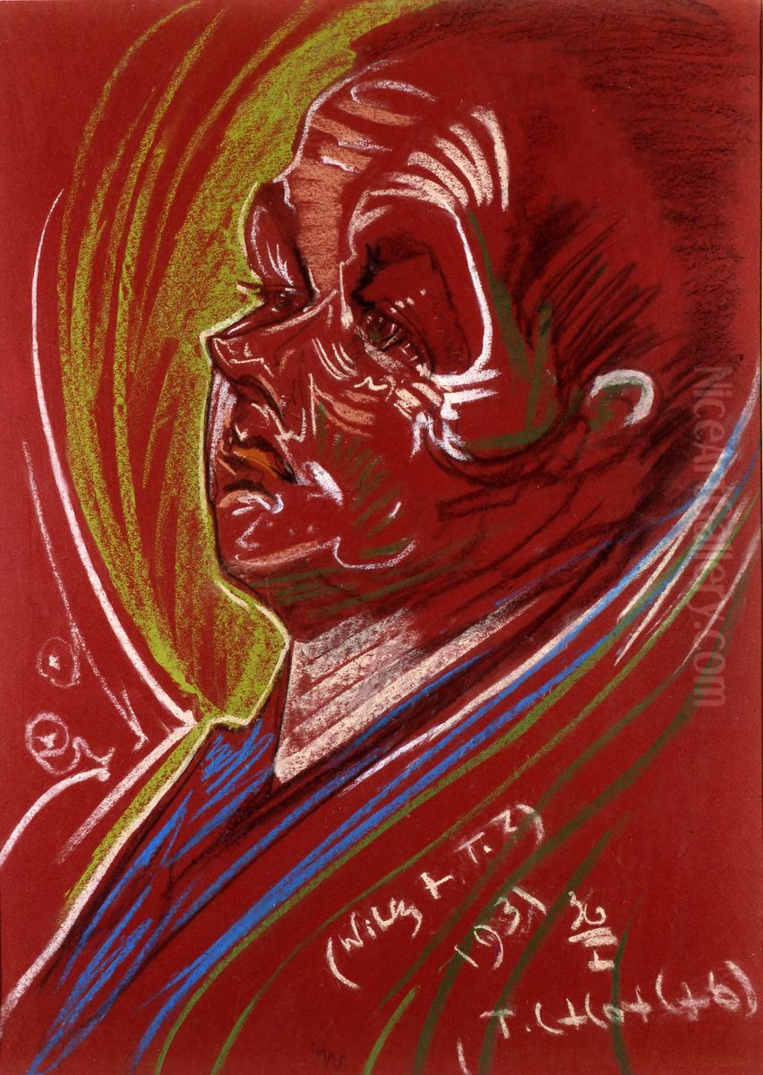 Portret Heleny Bialynickiej-Biruli Oil Painting by Stanislaw Ignacy Witkiewicz (Witkacy)