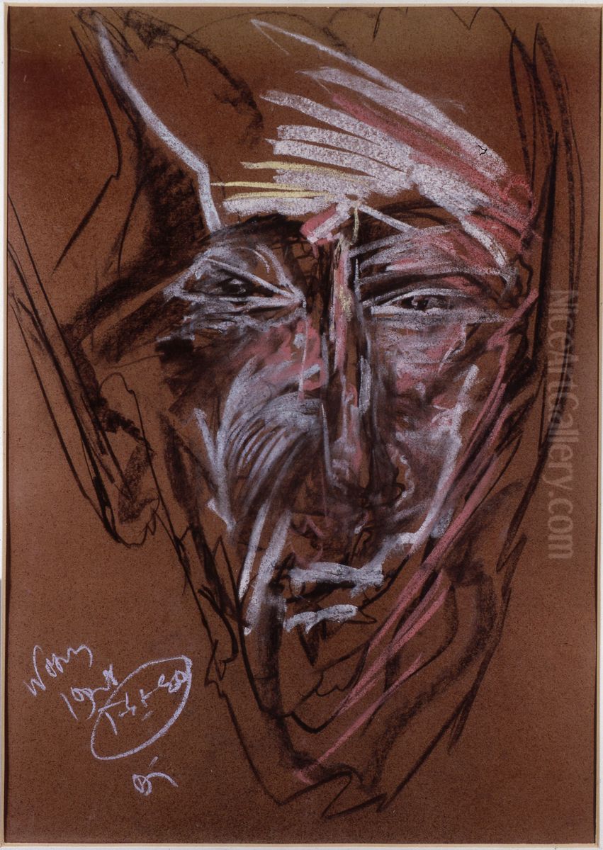 Portret Bohdana Filipowskiego Oil Painting by Stanislaw Ignacy Witkiewicz (Witkacy)