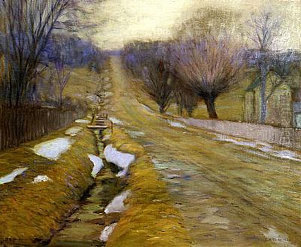 Winter Oil Painting by Edward Willis Redfield