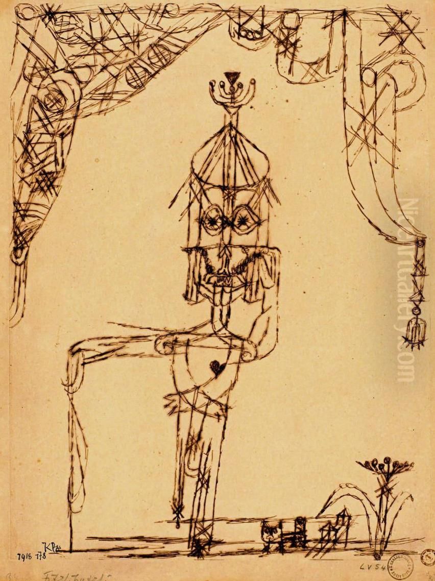 Fitzlibutzli Oil Painting by Paul Klee