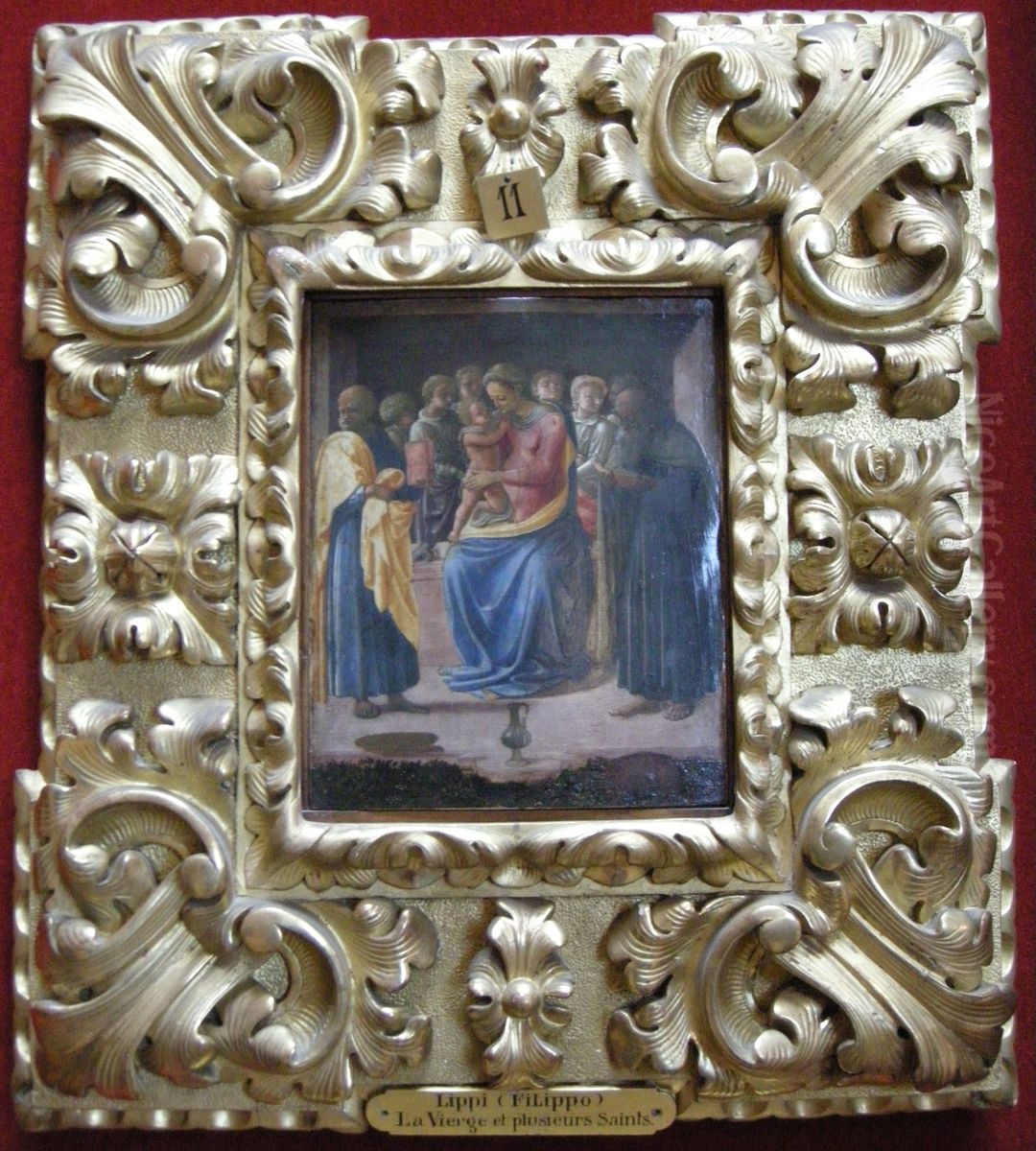 Vierge entre six anges et deux saints Oil Painting by Fra Carnevale