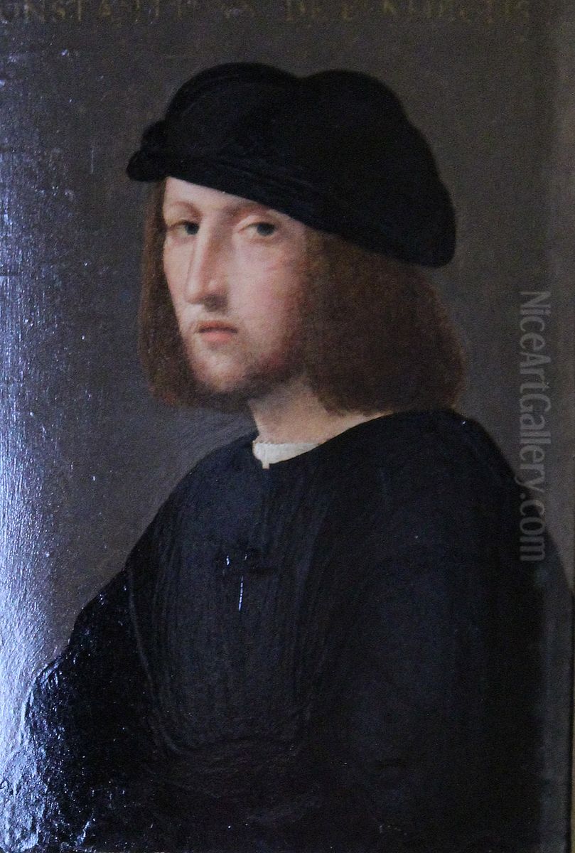 Portrait d'un homme Oil Painting by Andrea Del Sarto