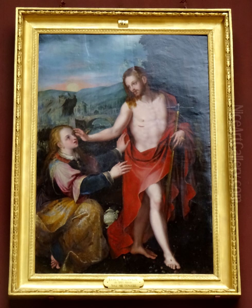 Noli me tangere Oil Painting by Giovanni Bernardo Lama