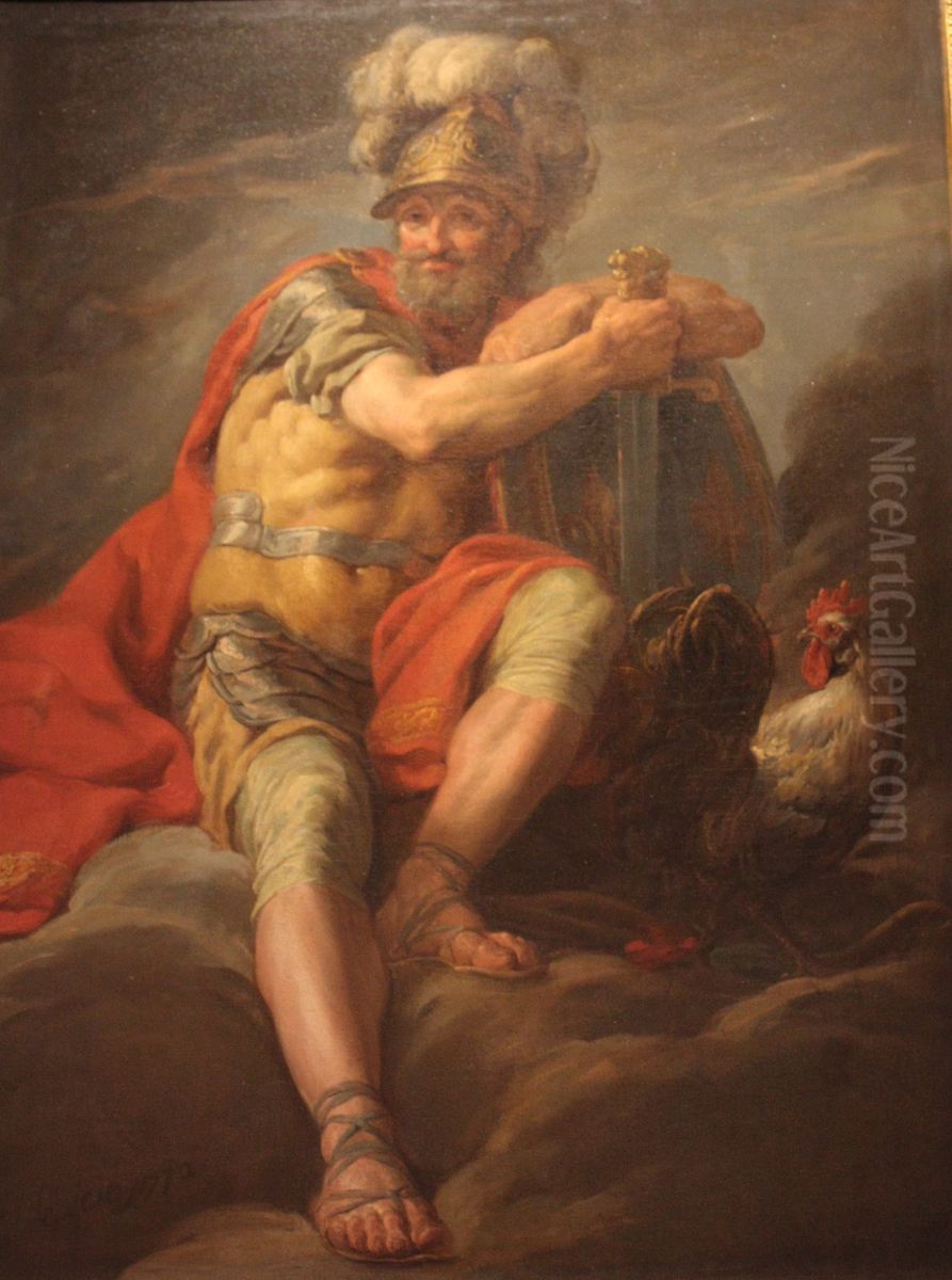 Henri IV en dieu Mars Oil Painting by Nicolas Bernard Lepicie