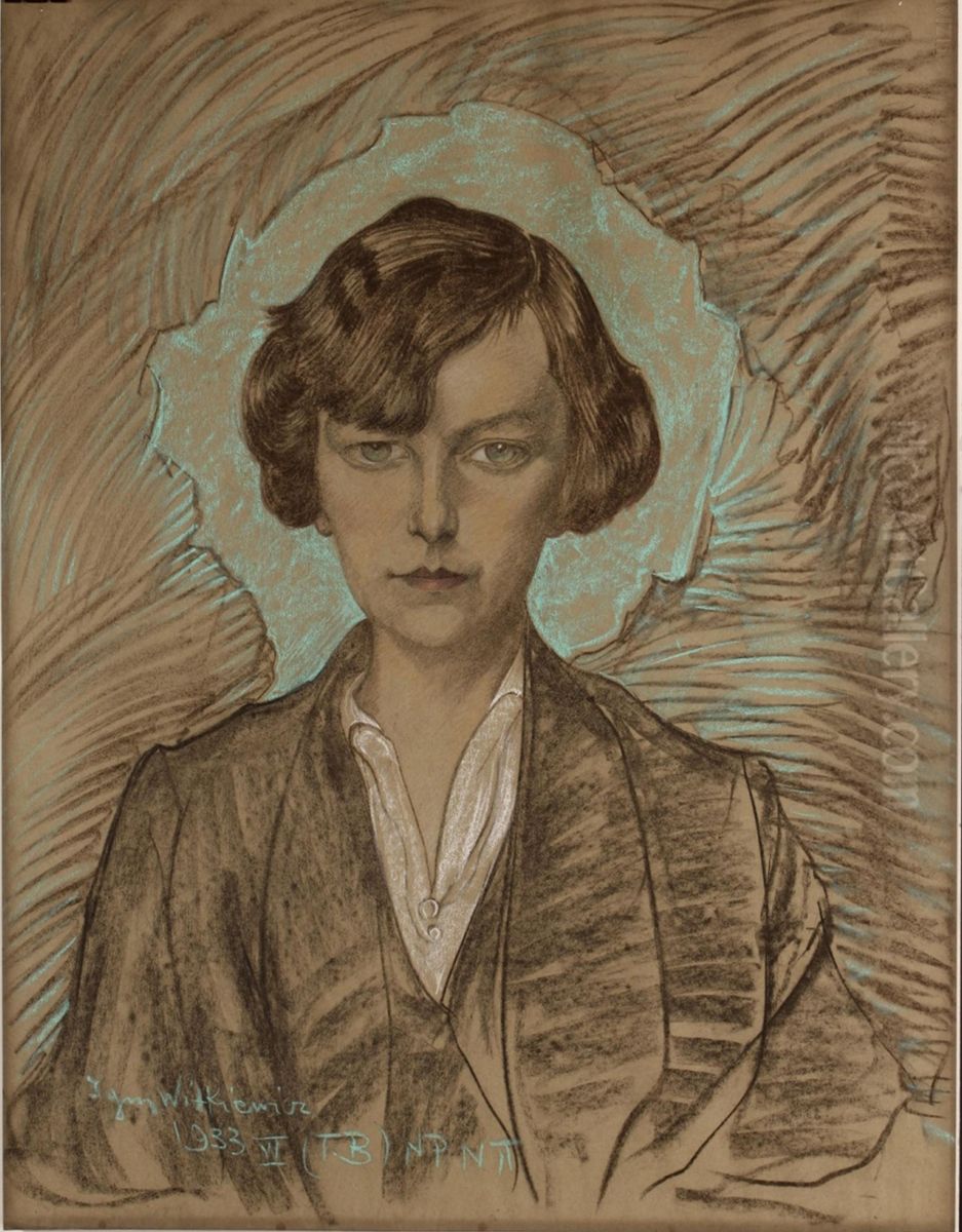Portret Janiny Bastgen Oil Painting by Stanislaw Ignacy Witkiewicz (Witkacy)