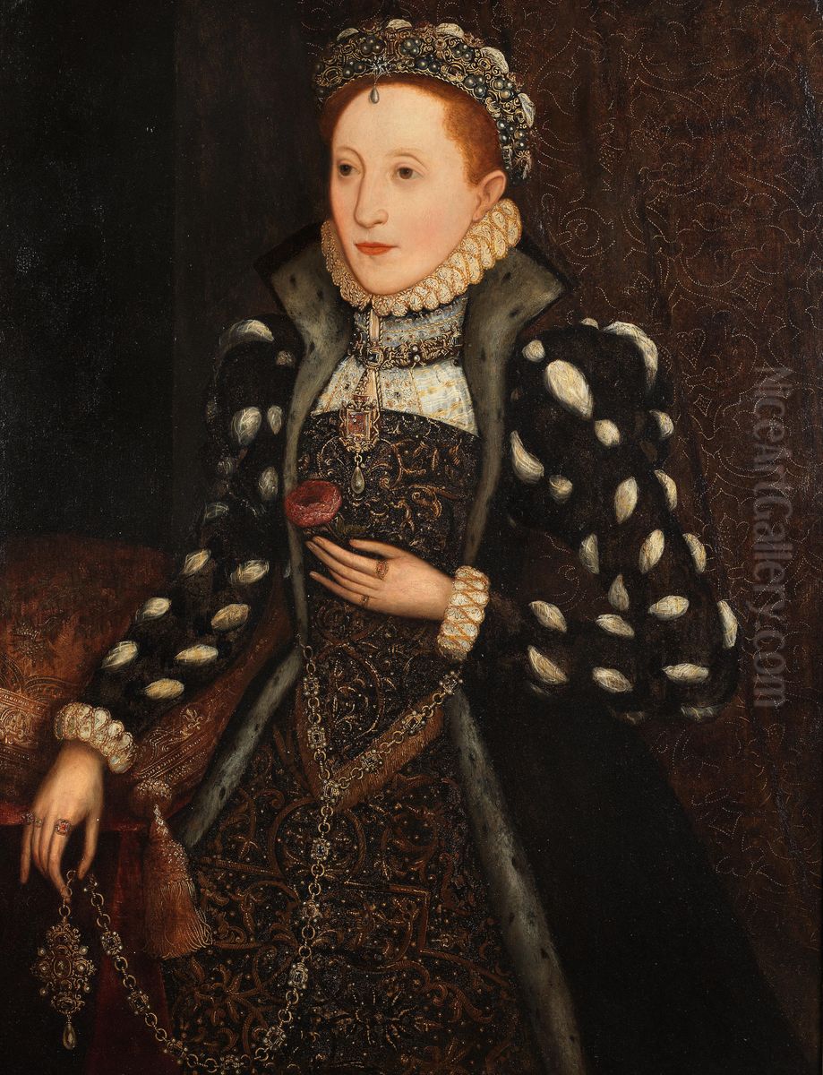 Portrait of Queen Elizabeth I Oil Painting by Steven van der Meulen