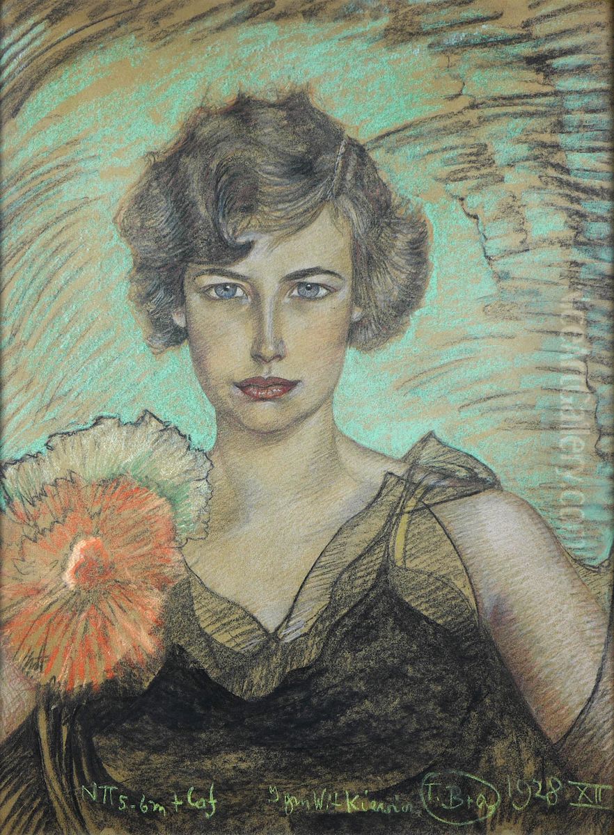 Portret kobiety Oil Painting by Stanislaw Ignacy Witkiewicz (Witkacy)