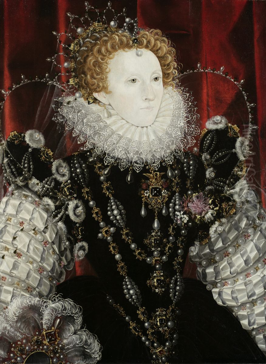 Queen Elizabeth I (1533-1603) Oil Painting by Nicholas Hilliard