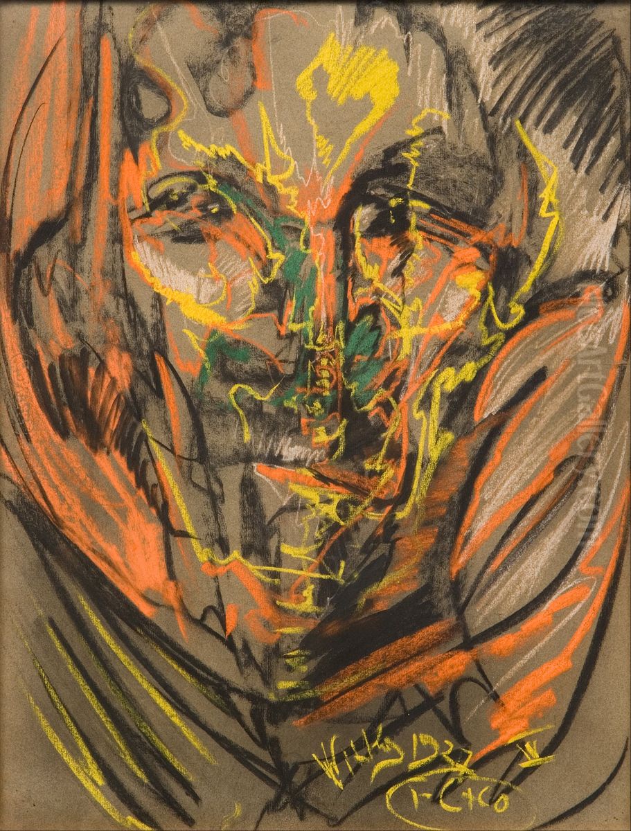 Portret Heleny Bialynickiej-Birula Oil Painting by Stanislaw Ignacy Witkiewicz (Witkacy)