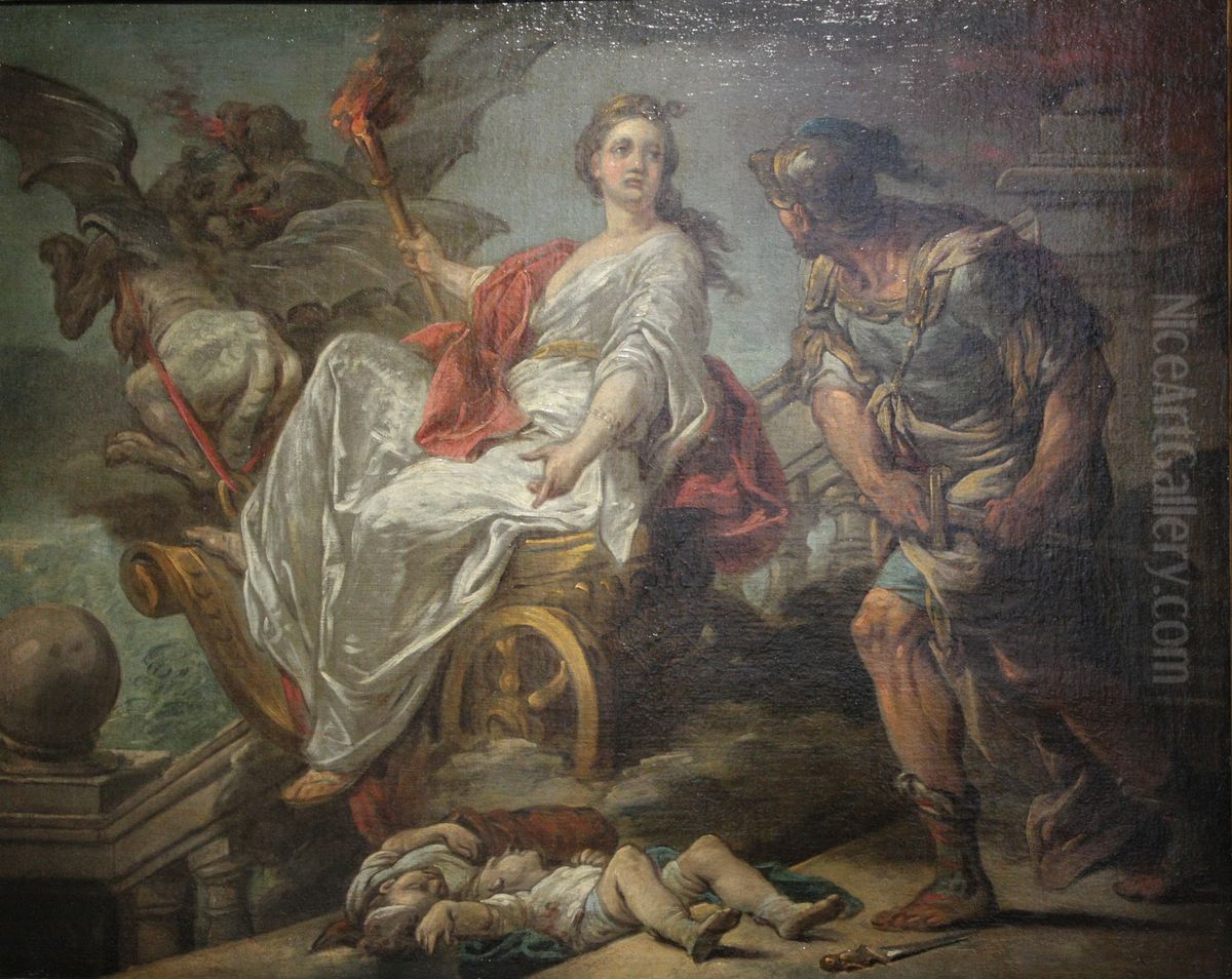 Jason and Medea Oil Painting by Charles-Andre van Loo
