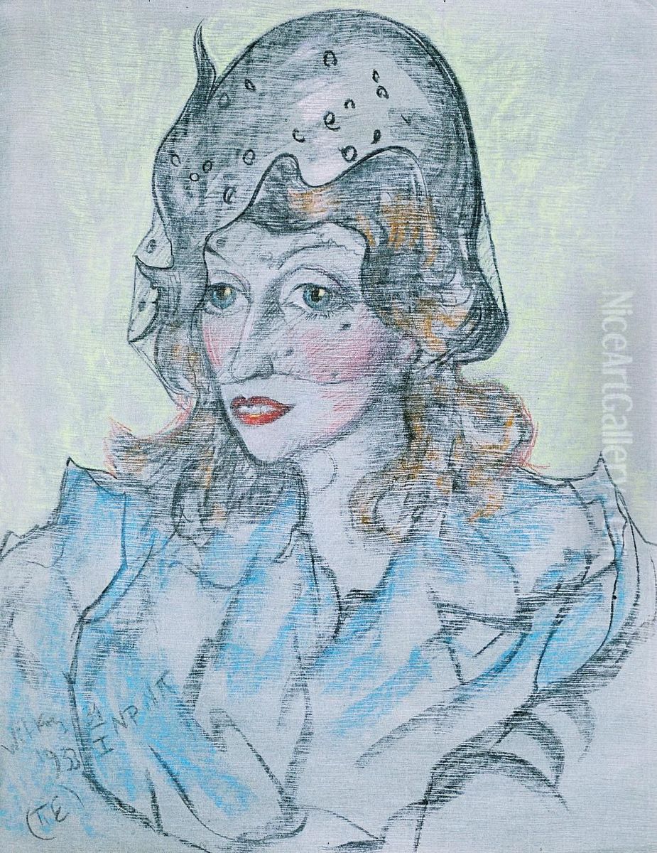 Portret Neny Stachurskiej Oil Painting by Stanislaw Ignacy Witkiewicz (Witkacy)