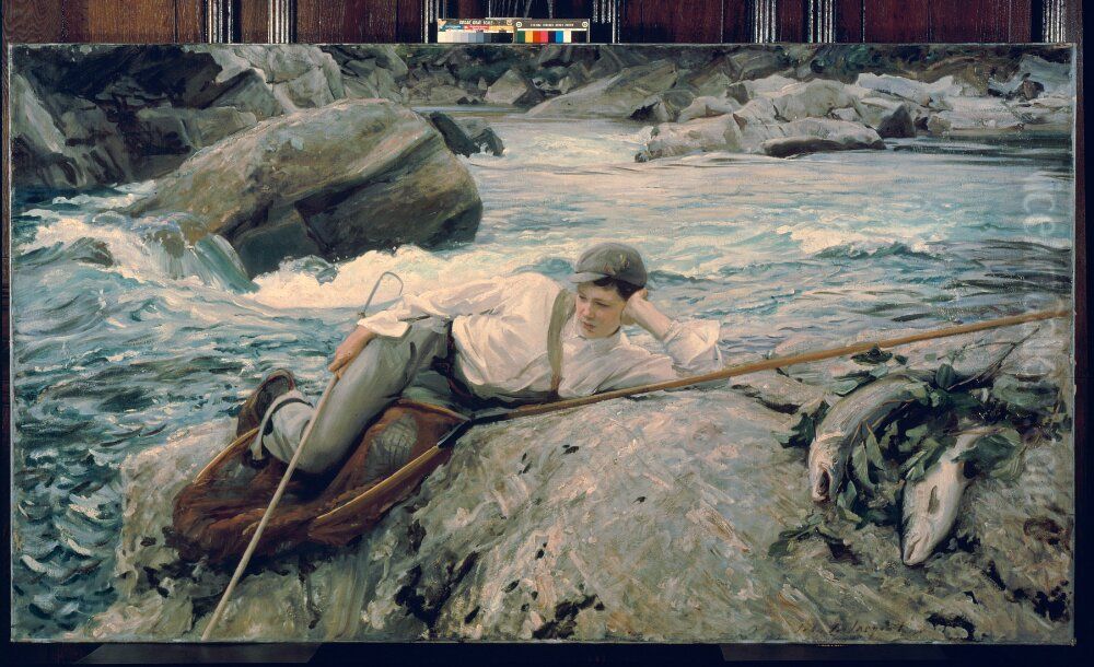 On His Holidays, Norway Oil Painting by John Singer Sargent