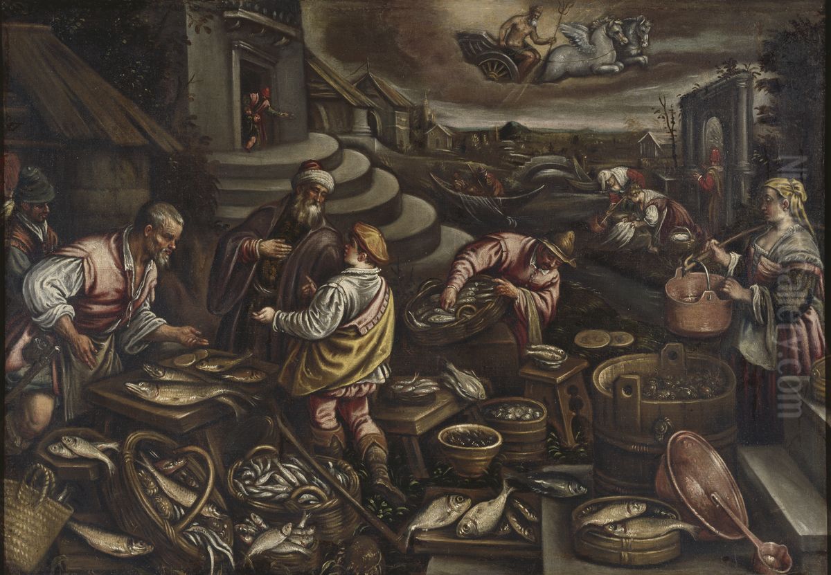 Vattnet Oil Painting by Jacopo Bassano