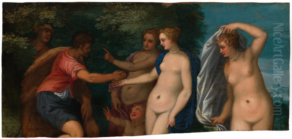 The Judgement of Paris Oil Painting by Hans Rottenhammer